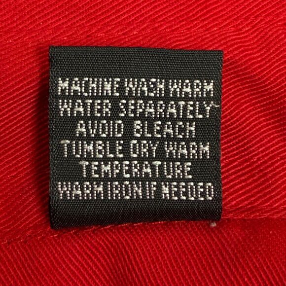 Vtg Hollywood Video Uniform Work Shirt Unisex Small Embroidered Red Long Sleeve - Picture 11 of 12